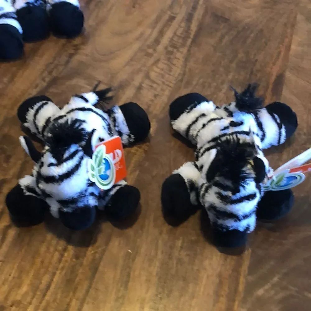 Wild Republic mini zebra-2 plushes